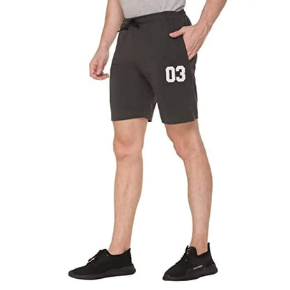 FC Men Regular Solid Short's Dark Grey