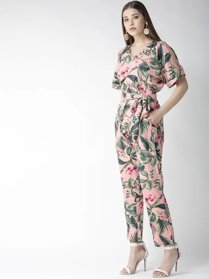 Stylish Polycotton Printed Basic Jumpsuit For Women