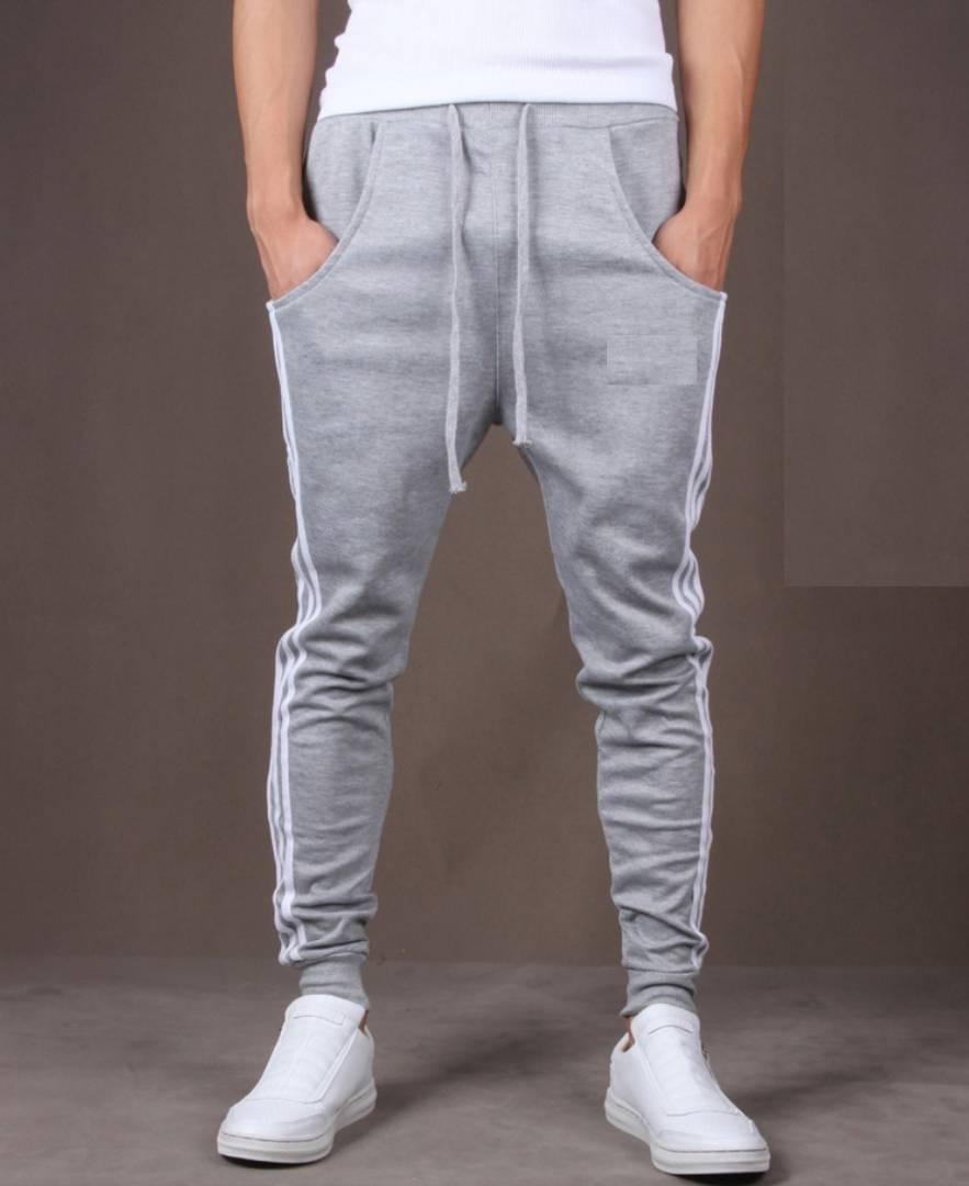 Comfortable Grey Polyster Joggers for Men