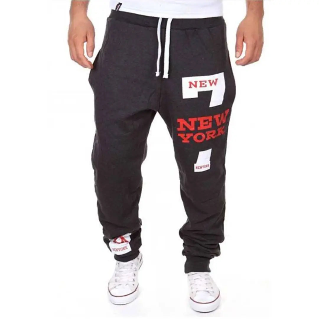 Men's Black Polycotton Self Pattern Regular Fit Joggers