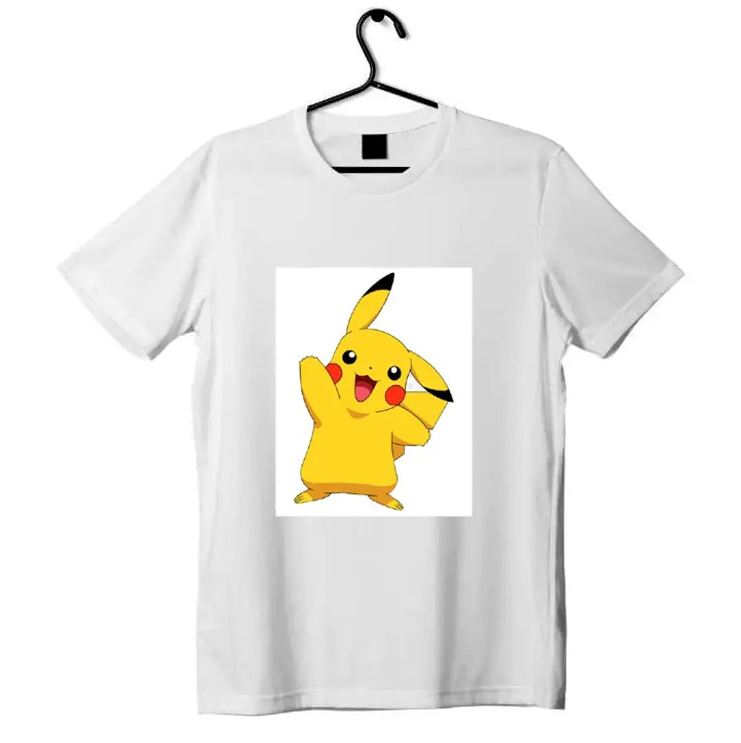 Pikachu T-Shirt, Elegant Polyester Mens T - Shirt, Trendy Stylish Mens T- Shirts, Attractive Men T - Shirts, Pack of 1 PC