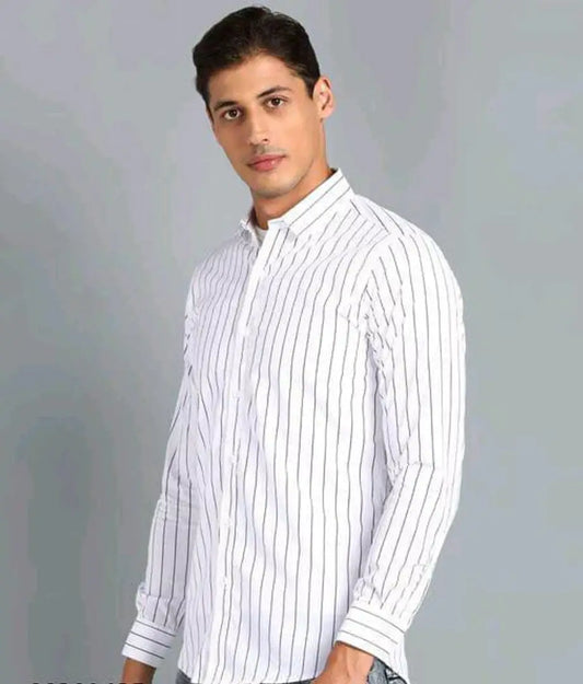 Trendy Fshionable Striped Shirt For Men