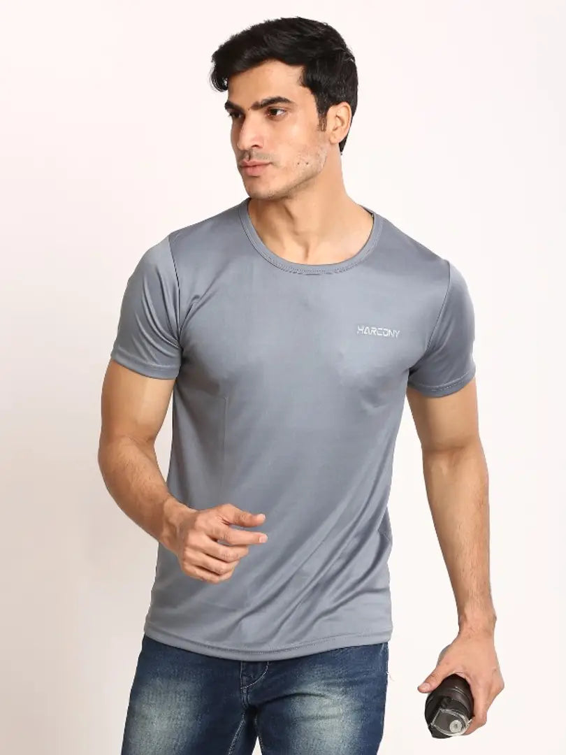 Men Polyester Blend Sports T-Shirt