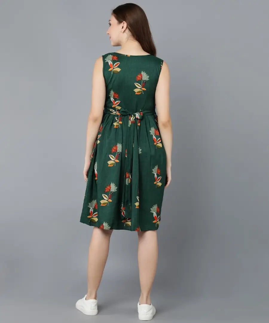 Classic Crepe Printed Dresses for Women