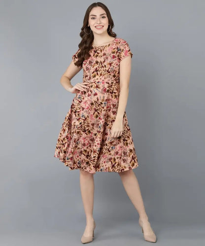 Womens Western Wear Fit and Flare Skater Dresses