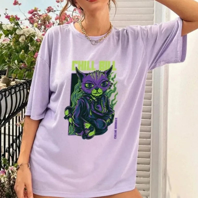 Oversize Printed T-shirts For Women