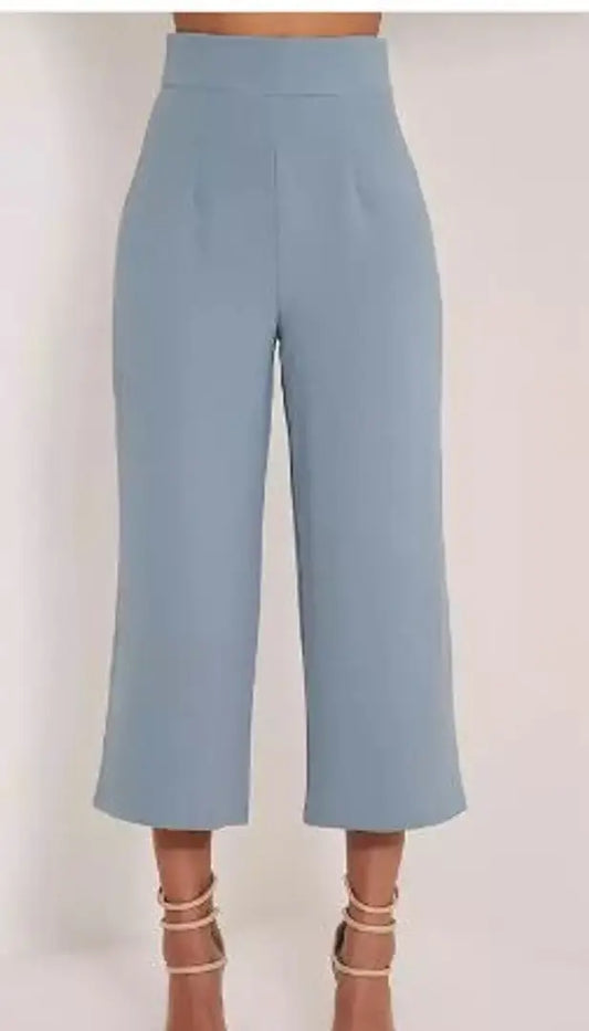 Trendy Crepe Solid Trouser For Women