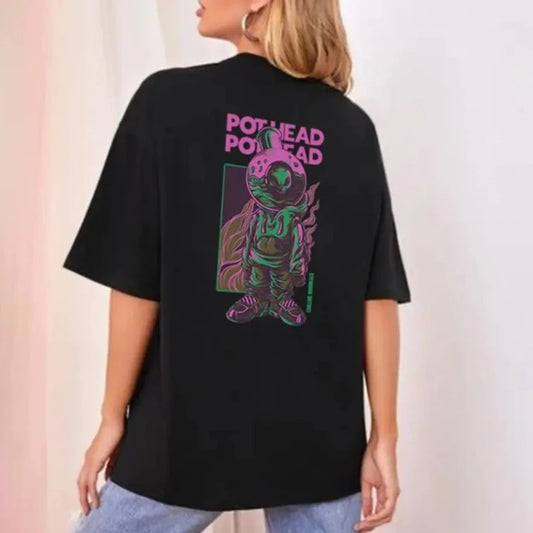 Oversized Half sleeve Printed T-shirt For Women