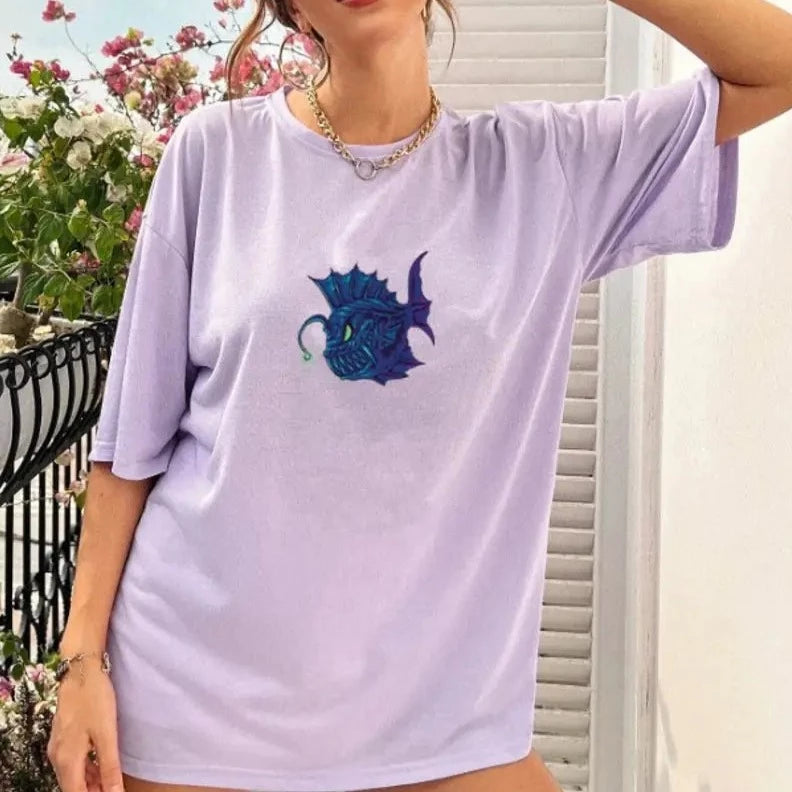 Oversized Printed T-shirt For Women