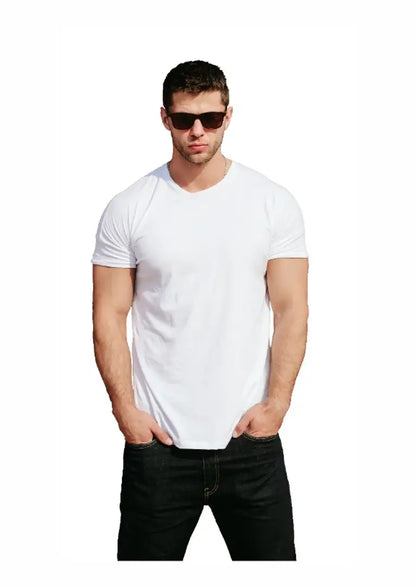 Mens Round Neck Cotton T-Shirt