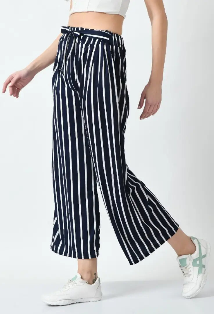 Women Stylish Striped Trouser