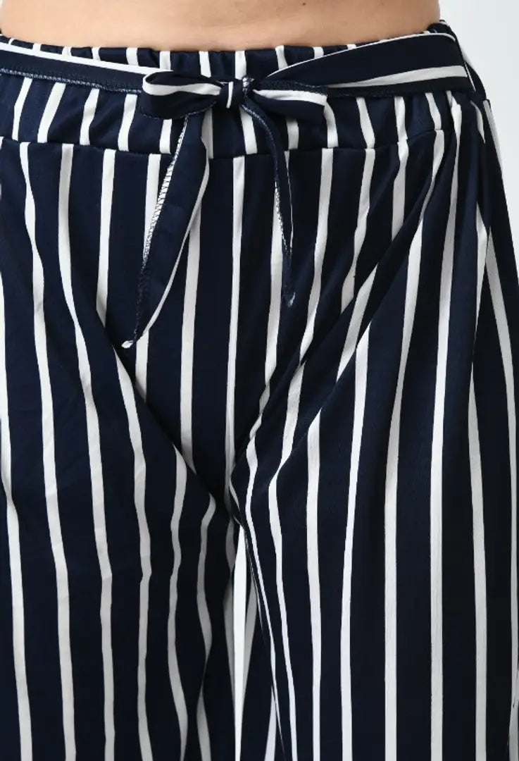 Women Stylish Striped Trouser