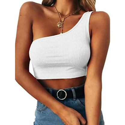 THE BLAZZE Women's Sleeveless Crop Tops Sexy Strappy Tees