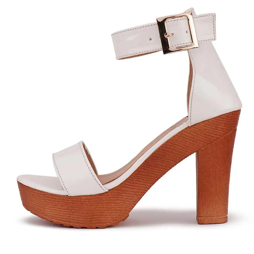 Stylish Fancy PU Party Wear Heels For Women