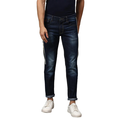 Campus Sutra Denim Side Tape Slim Fit Jeans