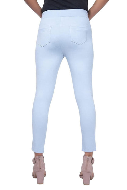 Women's Lycra Cotton Solid Jeggings