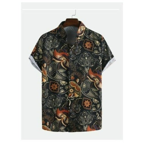 Cotton Printed Half  Sleeves Regular Fit Casual Shirt