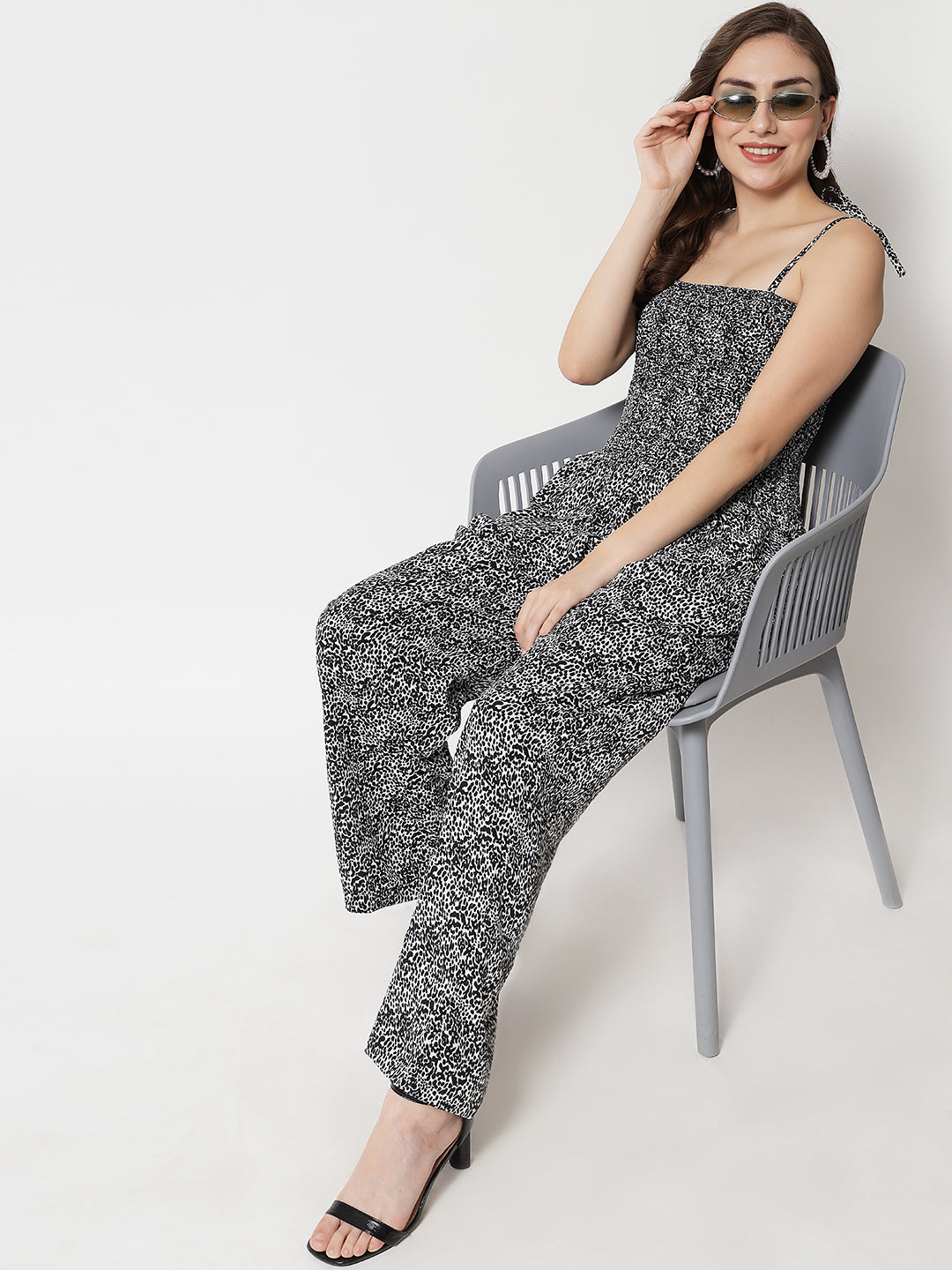 Trend Arrest Women's Stylish Animal Print Jumpsuit