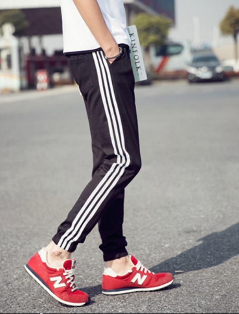 PolyKnit Side Stripes Slim Fit Track Pant