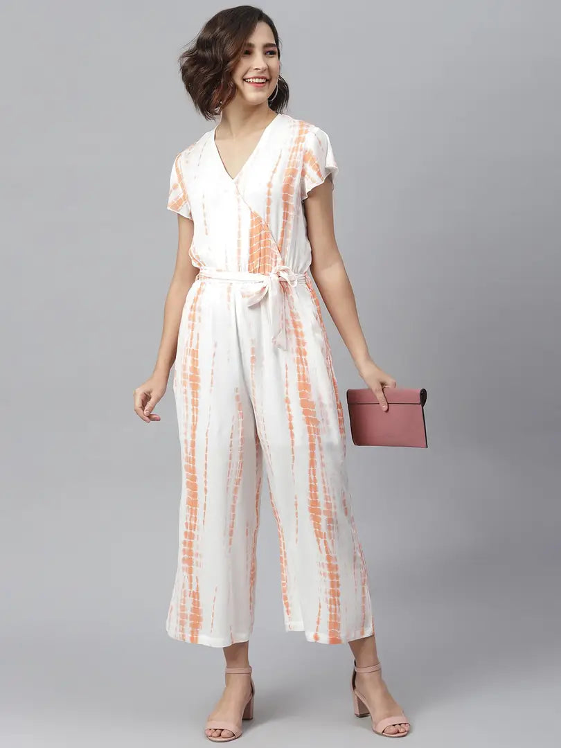 Stylish Rayon Printed Basic Jumpsuit For Women