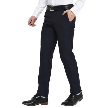 Linen Solid Slim Fit Mens Formal Trouser