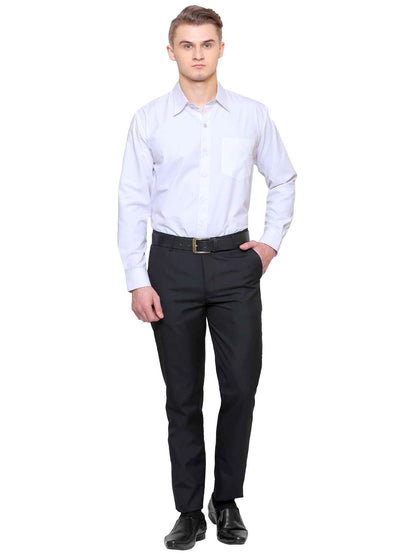 Black Elastic Pant Blend Slim Fit Trouser