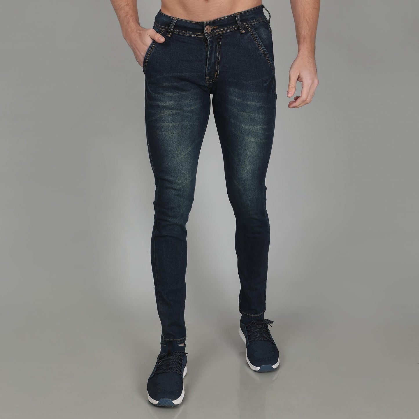 Cotton Faded Skin Fit Mens Jeans