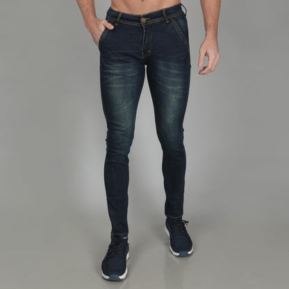 Cotton Faded Skin Fit Mens Jeans