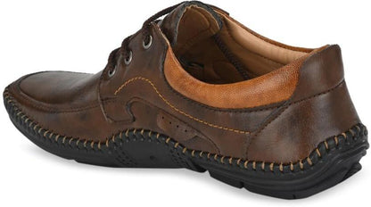 Leather Brown Casual Shoes for Men