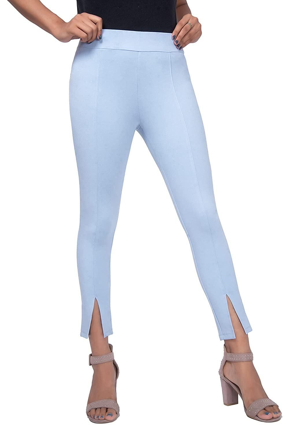 Women's Lycra Cotton Solid Jeggings