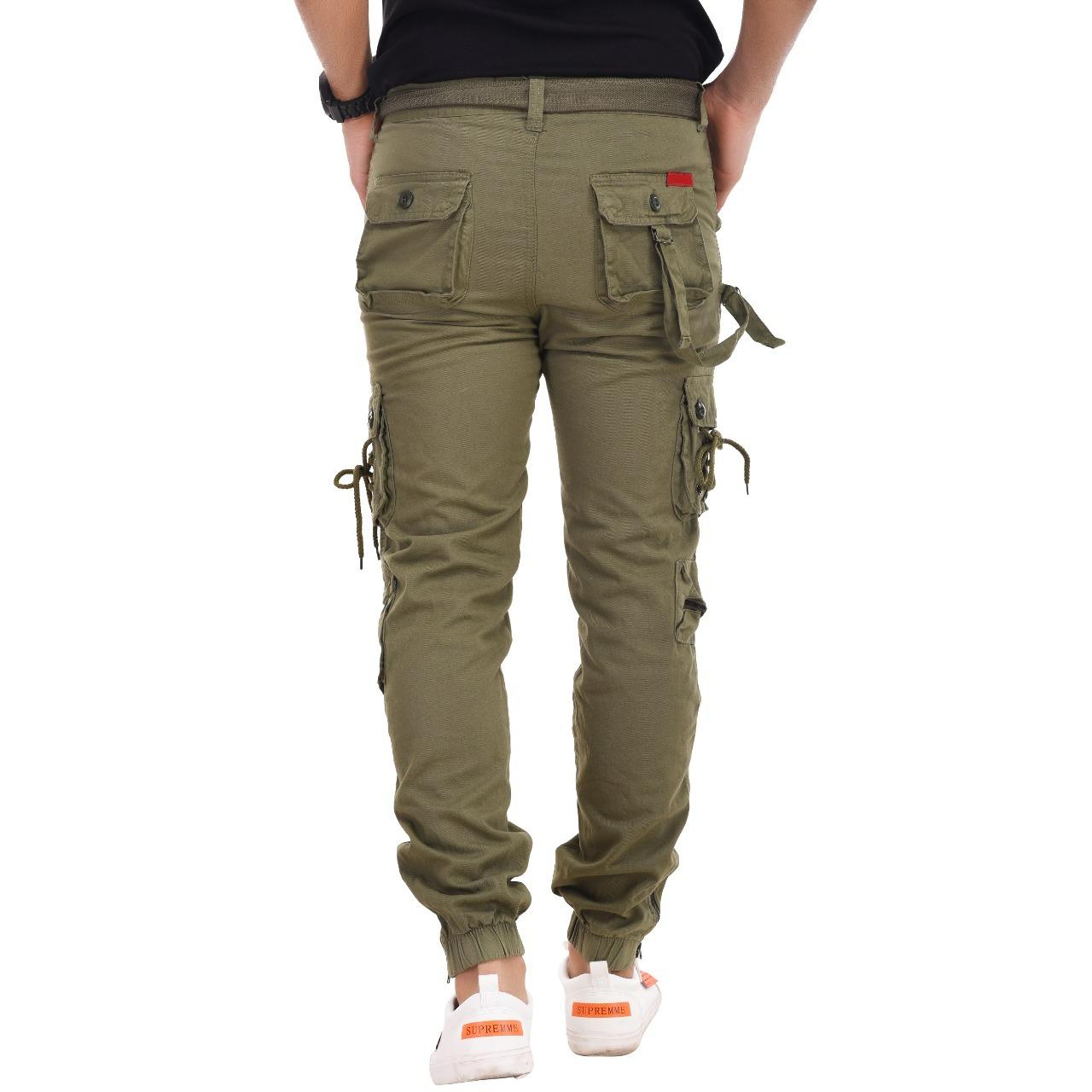 Cotton Solid Sli Fit mens Cargo