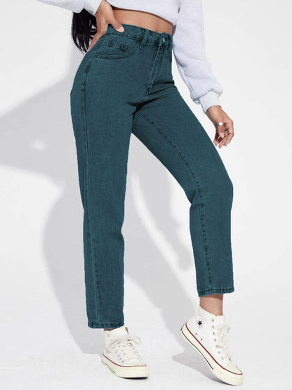 Women's Cotton Lycra Blend Straight Fit Jeans