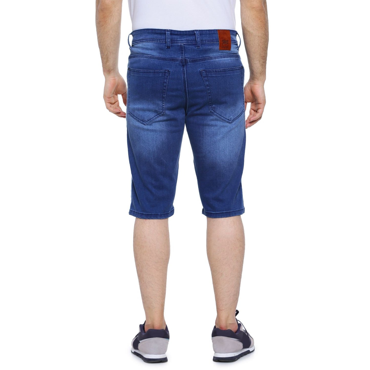 Campus Sutra Denim Rugged Slim Fit Short