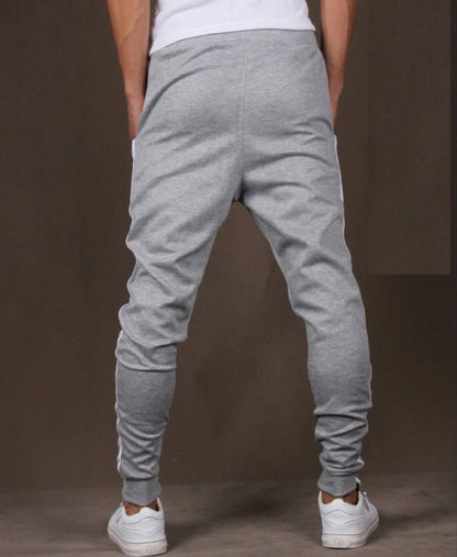 Comfortable Grey Polyster Joggers for Men