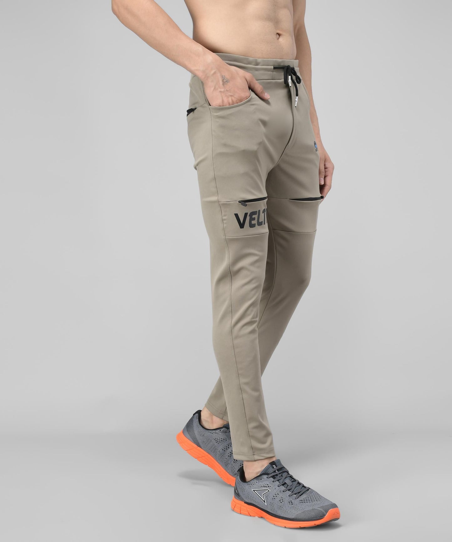 Lycra Solid Slim Fit Mens Track Pant