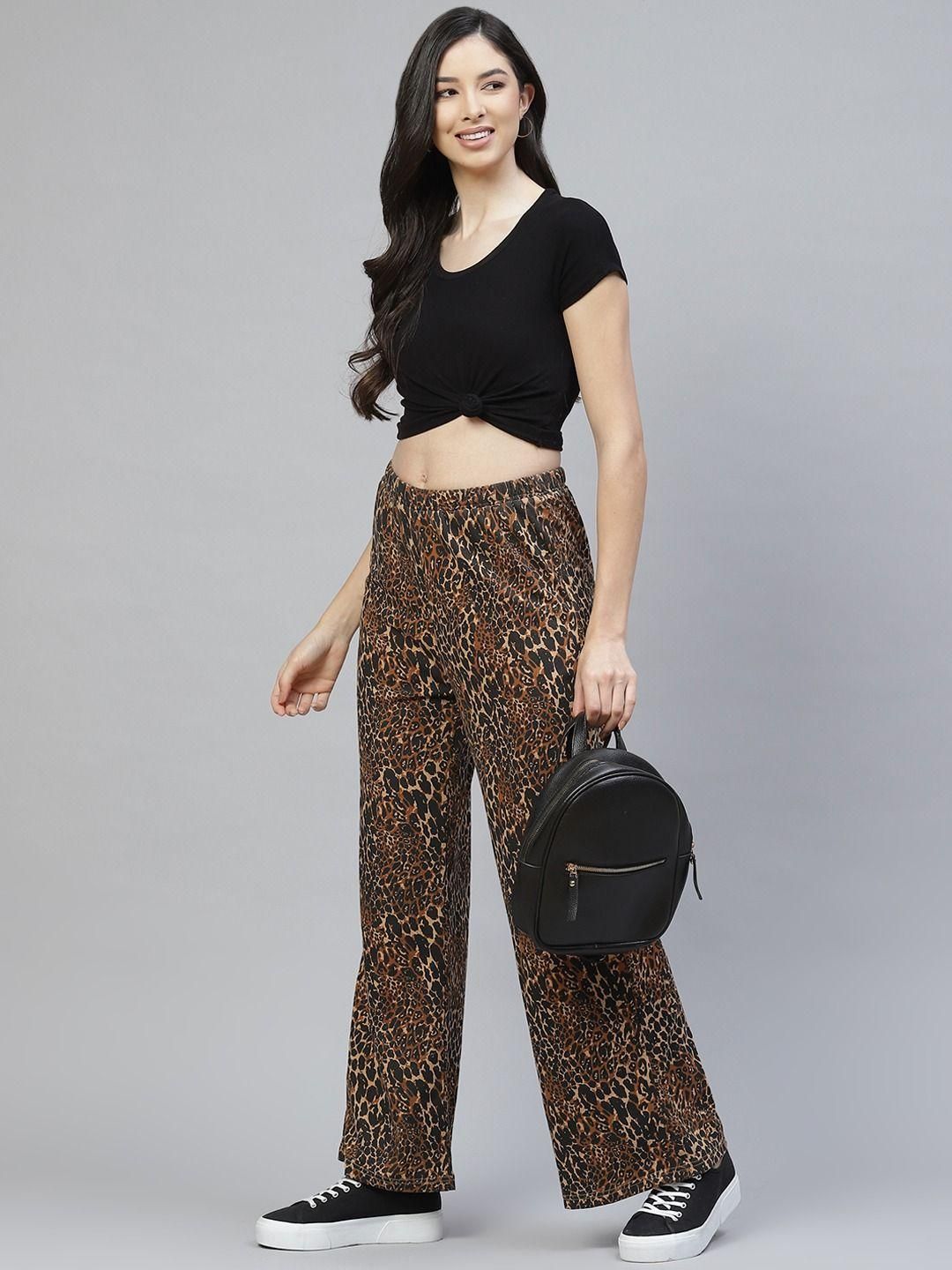 Laabha Women's Poly Cotton Printed Trackpants