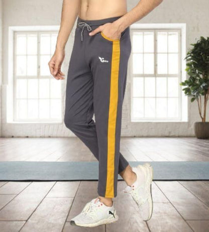 Poly Lycra Side Tape Slim Fit Track Pant