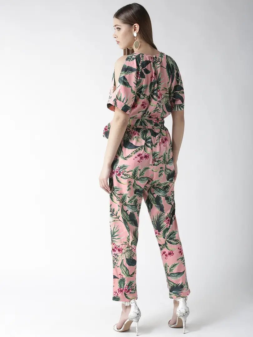 Stylish Polycotton Printed Basic Jumpsuit For Women