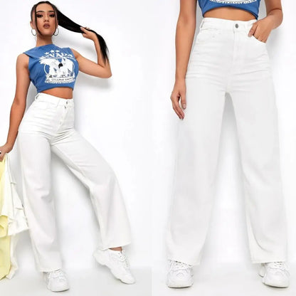 Stylish White Denim  Jeans For Women