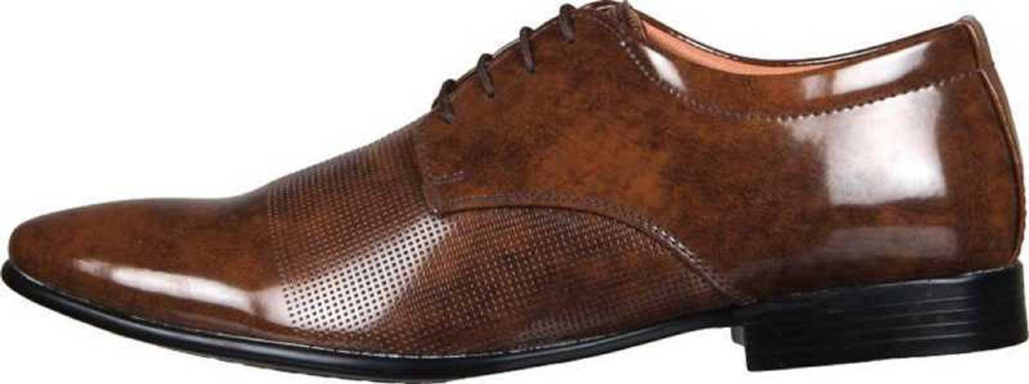 Stylish Brown Lace Up Formal Shoes For Men