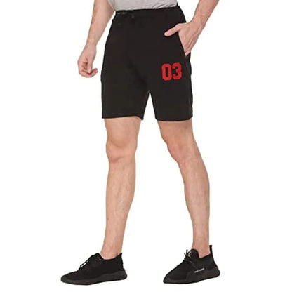 FC Men Regular Solid Short's Black