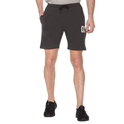 FC Men Regular Solid Short's Dark Grey