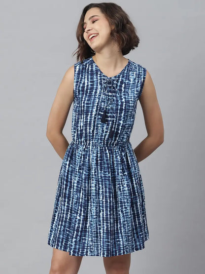 Women Stylish Viscose Rayon Fit and Flare Dress